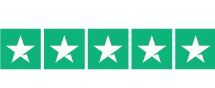 Classificações por estrelas do Trustpilot.
